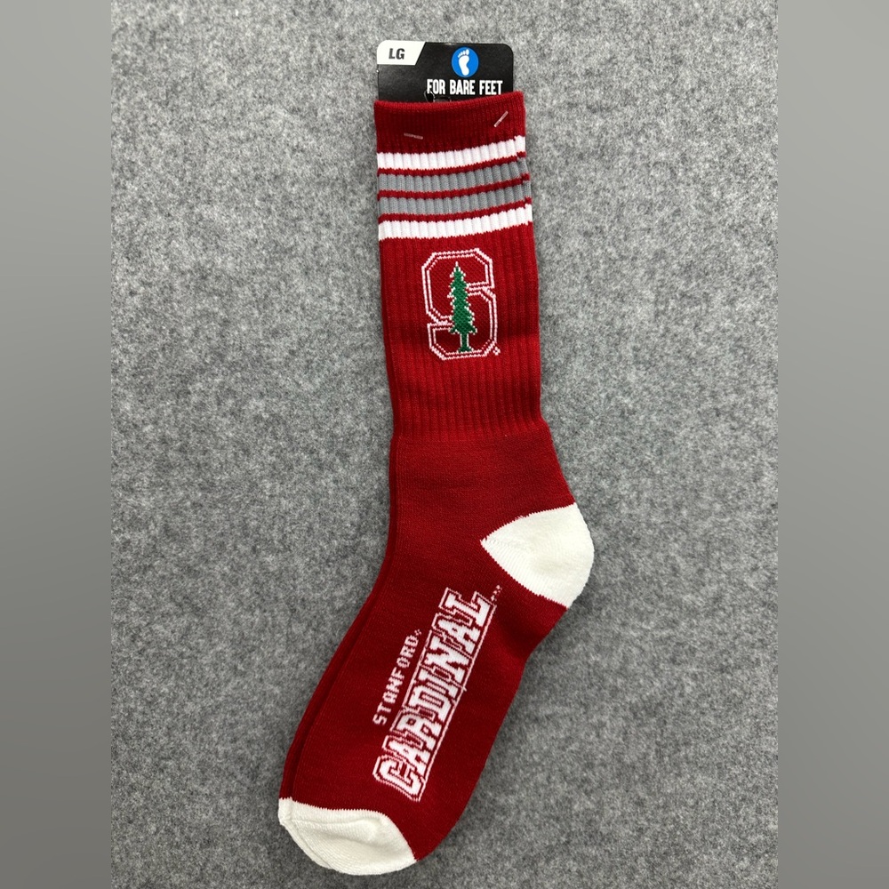 For Bare Feet Stanford Cardinals Team Socks - Women’s 6-11/Men’s 5-12